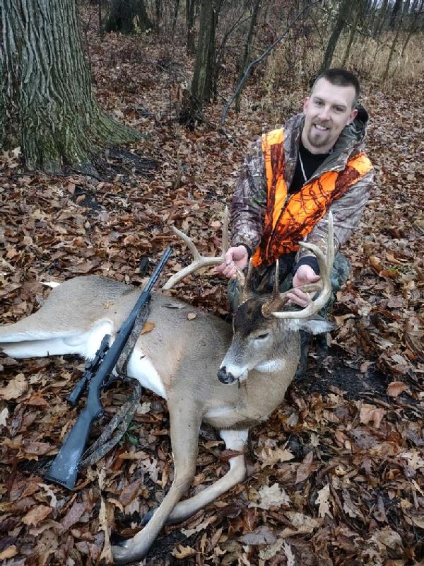 Kyle Schroeder with his BBBC trophy buck