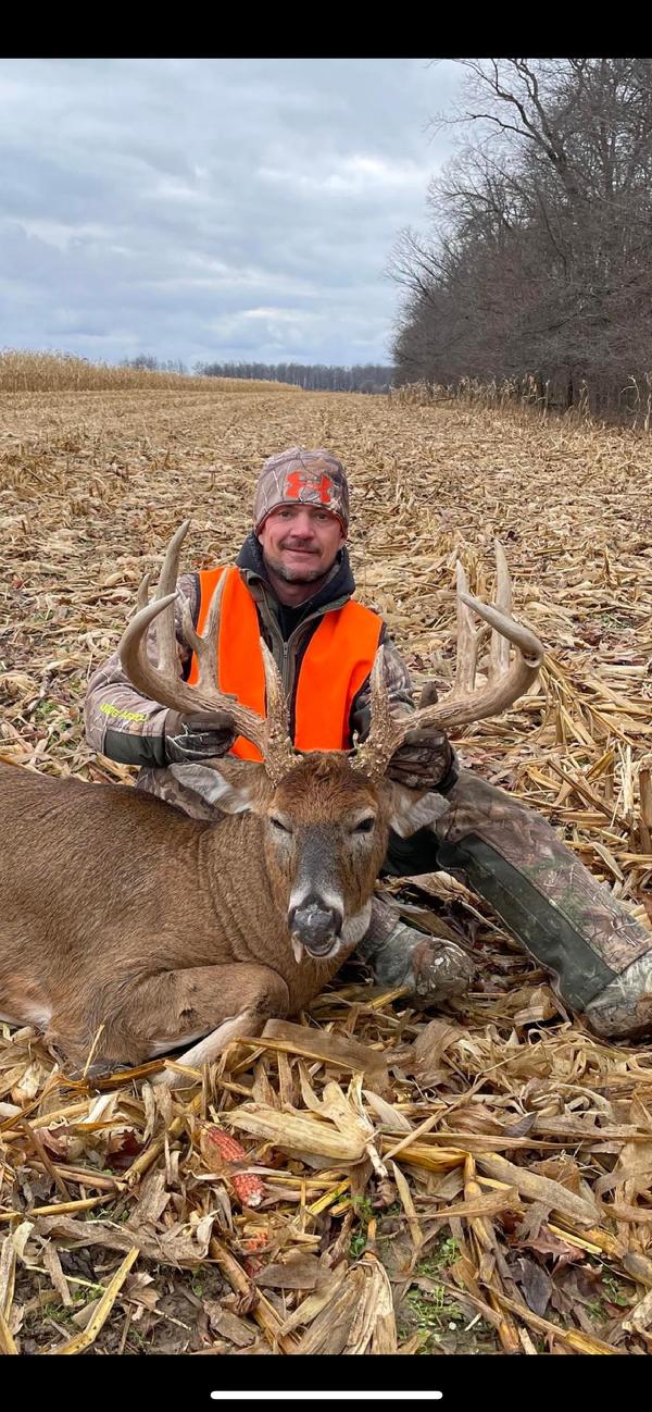 Bradley Franklin with his BBBC trophy buck