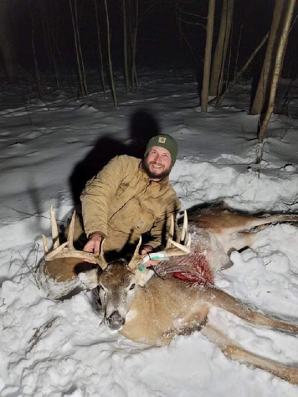 Donald Andrus II with his BBBC trophy buck