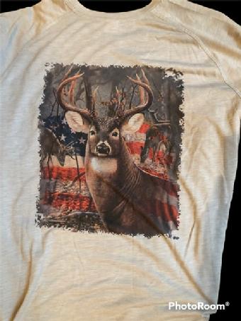 Short Sleeve Shirt — Grey (Single Buck Chest, Full Buck Back)