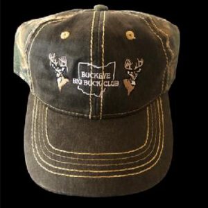 Camo & Brown Oiled Leather Hat