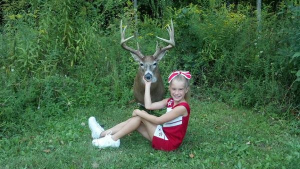Julia Rapp with BBBC trophy buck