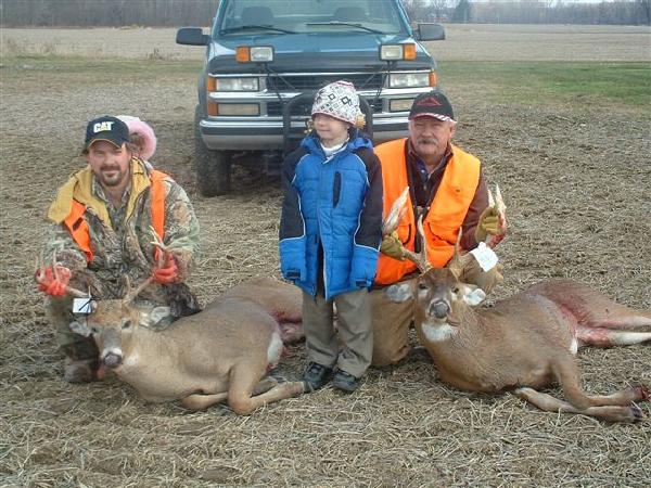 William Carey on the right. with BBBC trophy buck