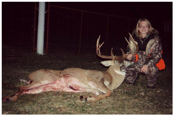 Jasmine Reineck (Female Hunter award for 2014) with BBBC trophy buck