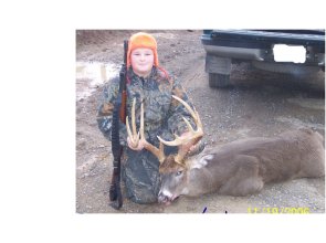 Joey Saffell Jr. with BBBC trophy buck